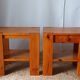 Pair of vintage pine bedside tables