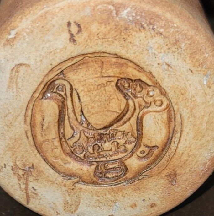 Vase rouleau vintage en céramique – Poterie de La Colombe – Madeleine