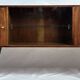 Vintage Polish bar cabinet in walnut veneer – 1960s