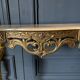 Gilded bronze console Louis XV style and its Mirror Mid-twentieth Marble