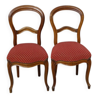 Restored Louis Philippe chairs, set of 2