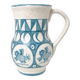 Cracked white earthenware pitcher 1960