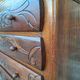 Art Deco commode, vintage antique piece with marble top.