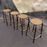 Set of 4 industrial stools
