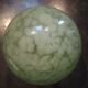 Applique globe boule abat jour opaline vert Clichy moucheté ø 20 cm art déco 1930/1940 TBE
