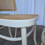 Set of 4 Thonet Style 811 Cane Chair: Josef Hoffman Mid-Century Modern Furn