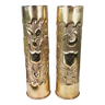 Pair of shell casings engraved 1918