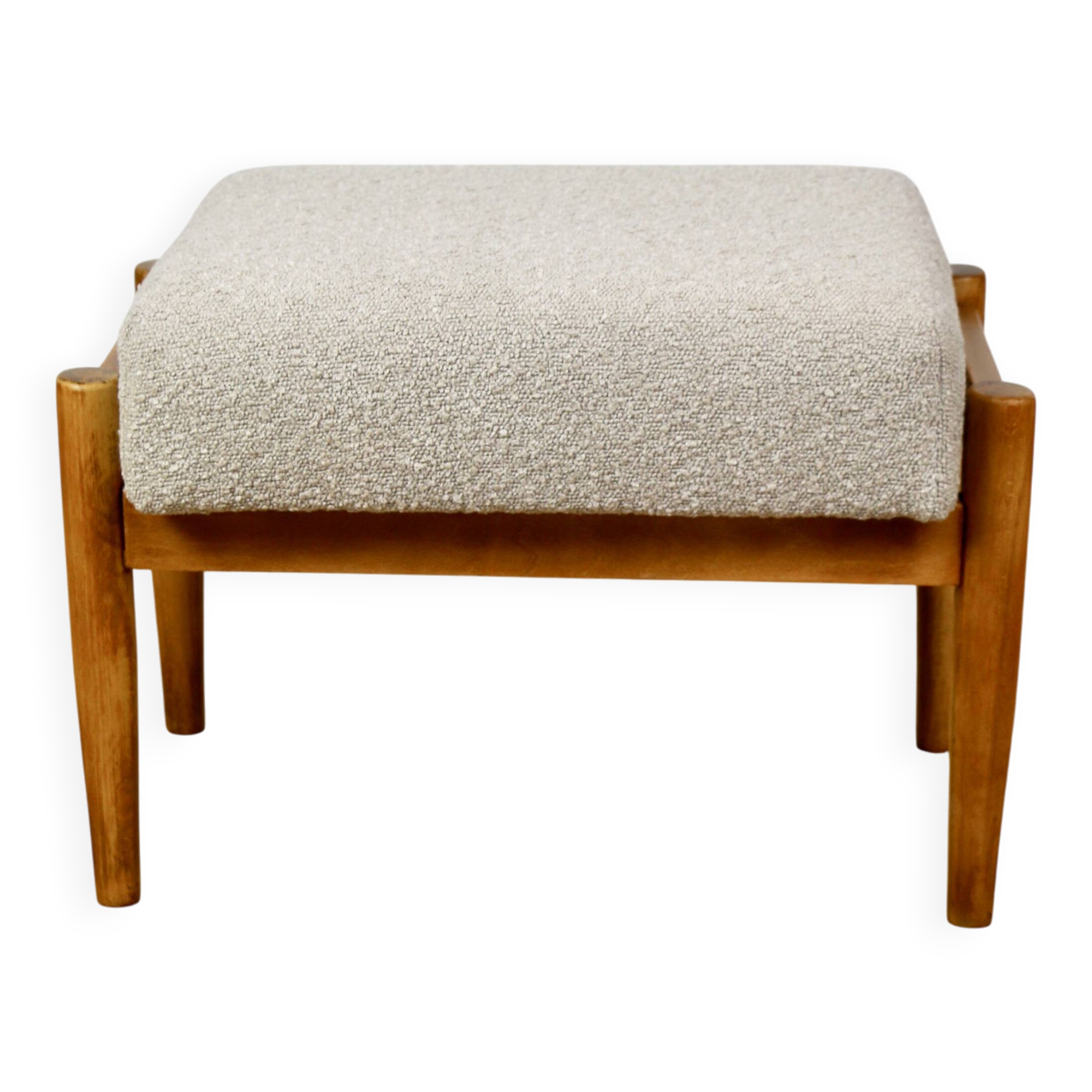 Edmund Homa stool beige boucle seat