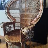 Emmanuelle rattan armchair