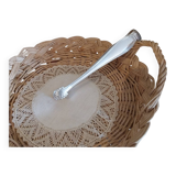 Art Nouveau silver metal sugar tongs