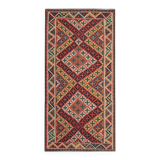 Handmade Vintage Kilim Runner Rug, Geometric Tribal Design 300 × 147 cm