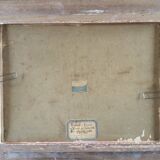 Charles ripault, active early 20th century. la roche-posay. oil/cardboard.