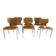 6 vintage Scandinavian chairs from the 1970s.