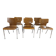 6 vintage Scandinavian chairs from the 1970s.