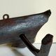 Art-Popular brutalist wall coat holder in solid wood