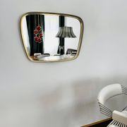 Miroir mural en laiton par Vereinigte Werkstätten München