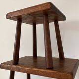 Nesting tables oak brutalist