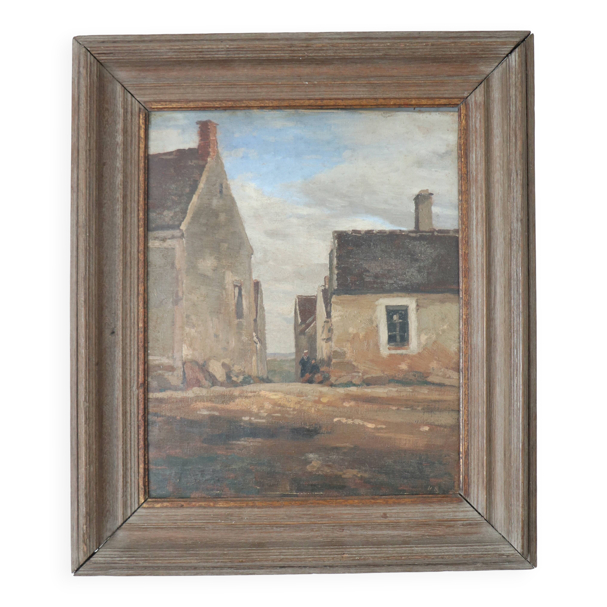 Oil on canvas, Brittany, Breton school, HR, 19th century