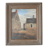 Oil on canvas, Brittany, Breton school, HR, 19th century