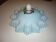 Opaline suspension draped from the 30s, blue and white