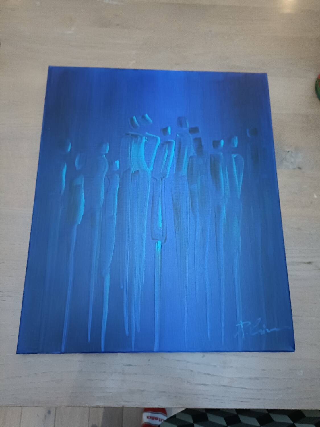 Painting, oil on canvas signed