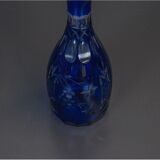 Cobalt crystal carafe