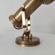 Pair of vintage wall sconces CVL in solid gold brass.