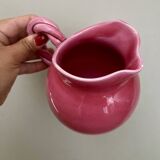 Vintage pink ceramic pitcher Vallauris