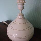 Enamelled ceramic lamp foot