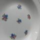 12 assiettes creuses, décor floral et liseré doré - ∅ : 23cm