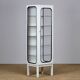 Vintage iron and glass medical cabinet, 1970s