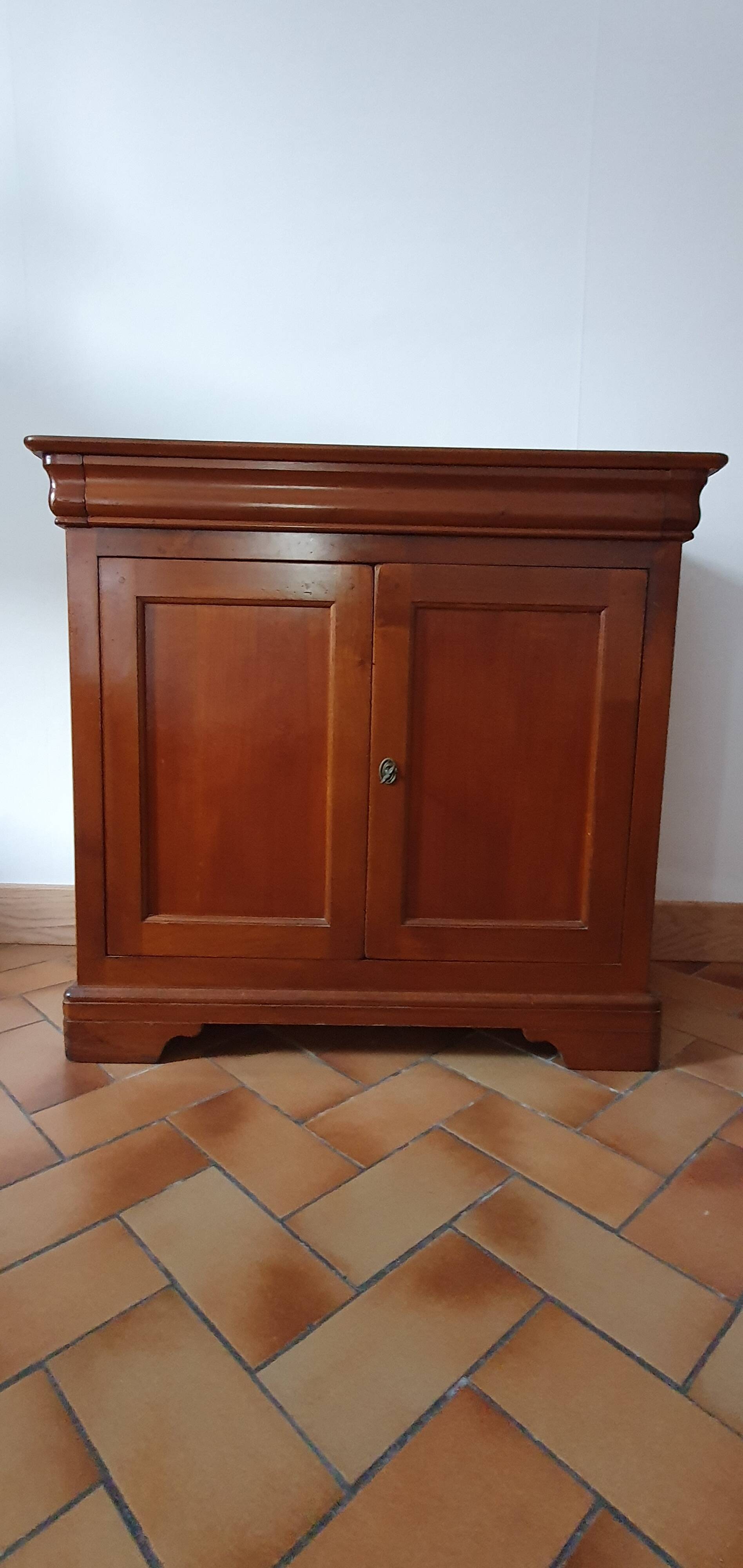 Small cherry wood piece of furniture