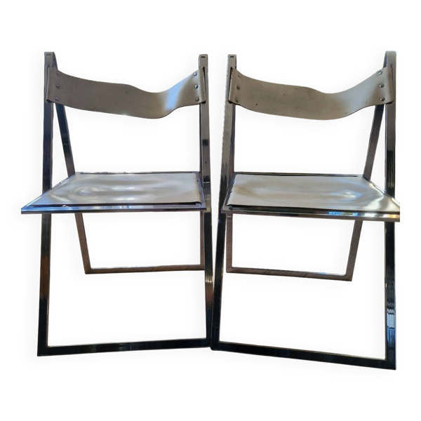Lot de 2 chaises pliantes Fantoni et Geraci — Beyit