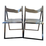 Set of 2 folding chairs Fantoni and Geraci
