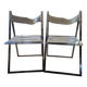Set of 2 folding chairs Fantoni and Geraci