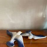 Pair of ceramic seagulls