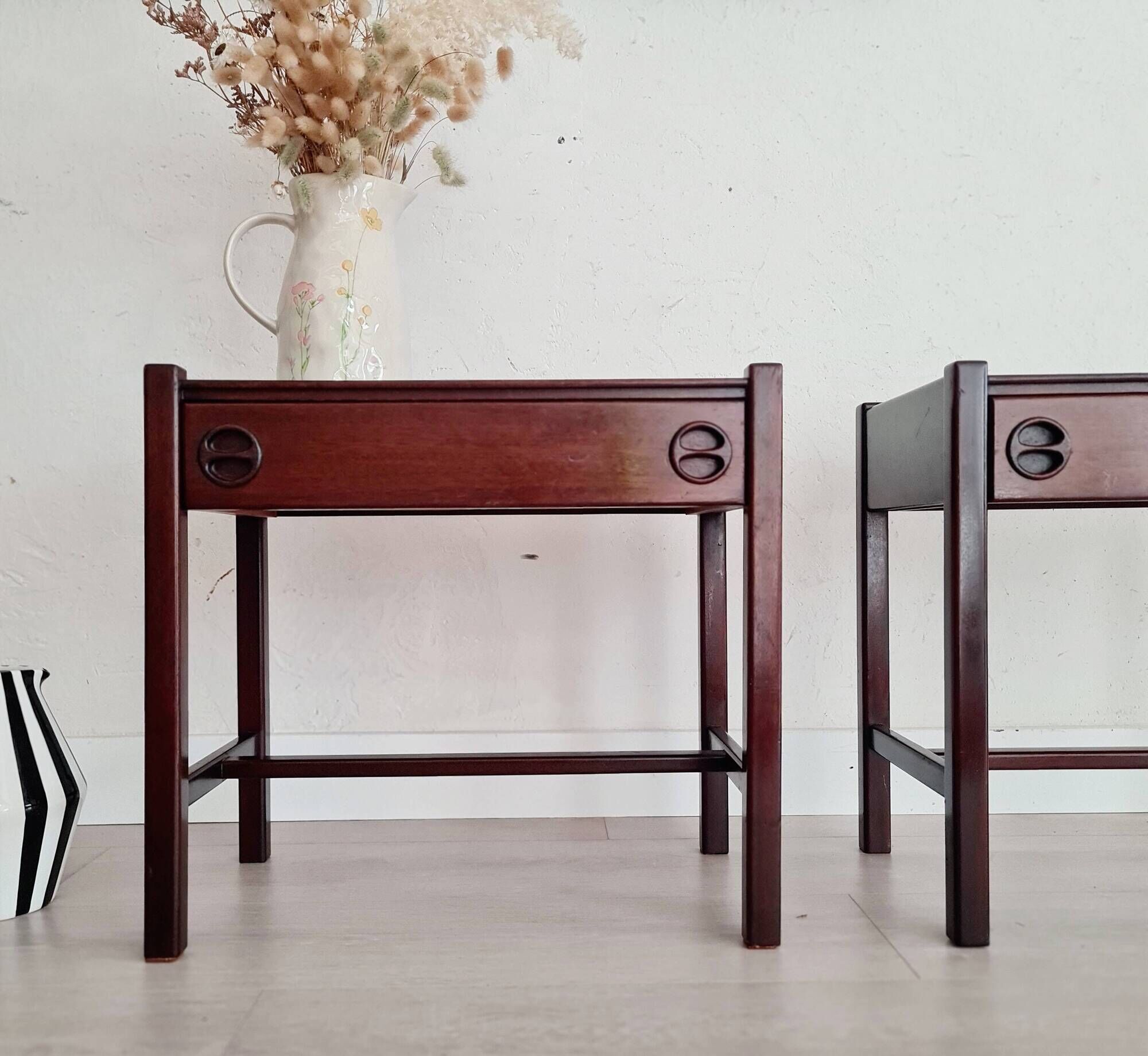 Bedside tables by Jacques Hauville edition Roche Bobois 1960