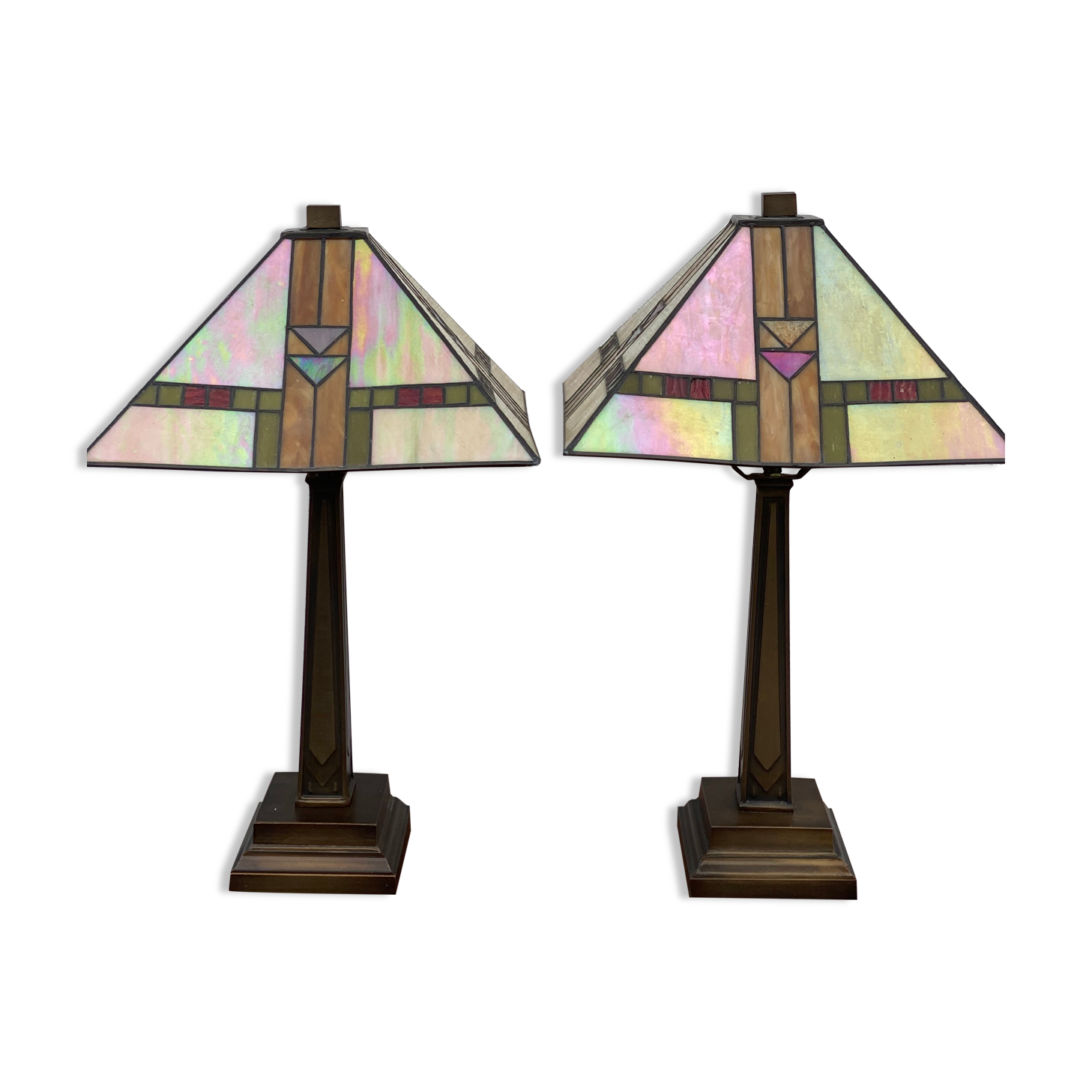 Pair of Dale Tiffany Lamps