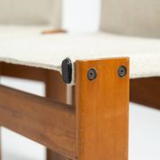 Set of 12 Monk dining chairs by Afra & Tobia Scarpa for Molteni, 1970s.