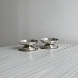 set of 2 antique candle holders