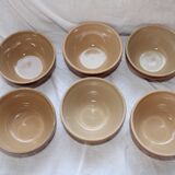 6 GIEN sandstone bowls