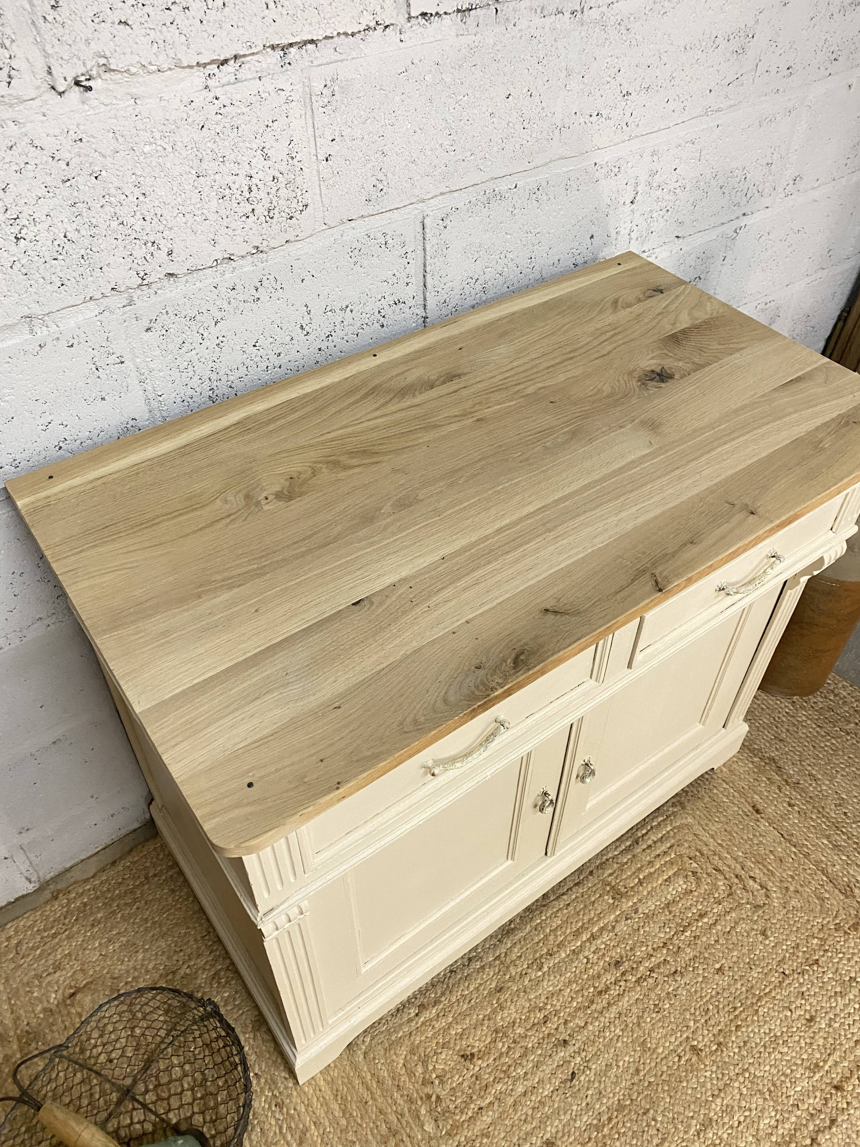 Renovated buffet oak top