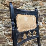 Chaise à nourrice stylé victorien , chauffeuse fin XIXe