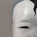 Japanese papier-mâché theater mask wall decoration from the 50s