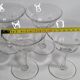 Ensemble de 4 coupes à champagne en cristal gravé 12 cm