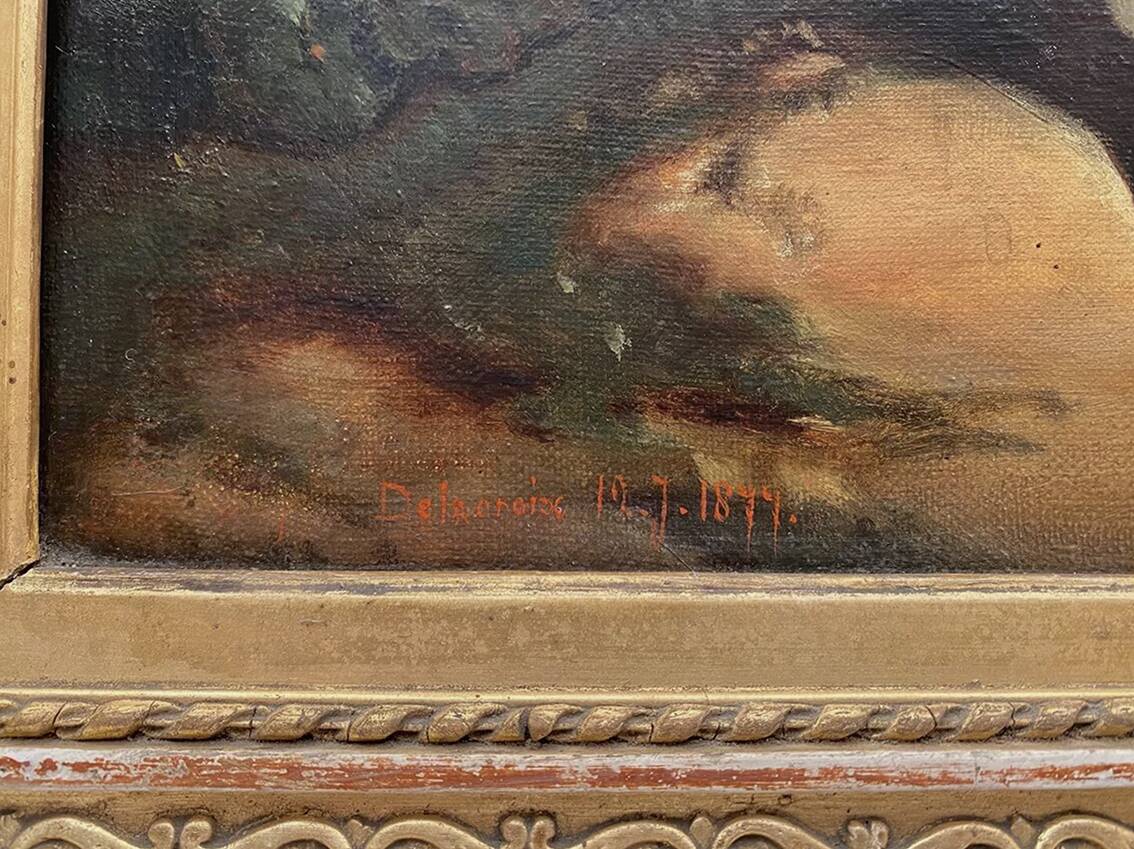 Oil on canvas 19th century After Auguste Delacroix (1809-1868)