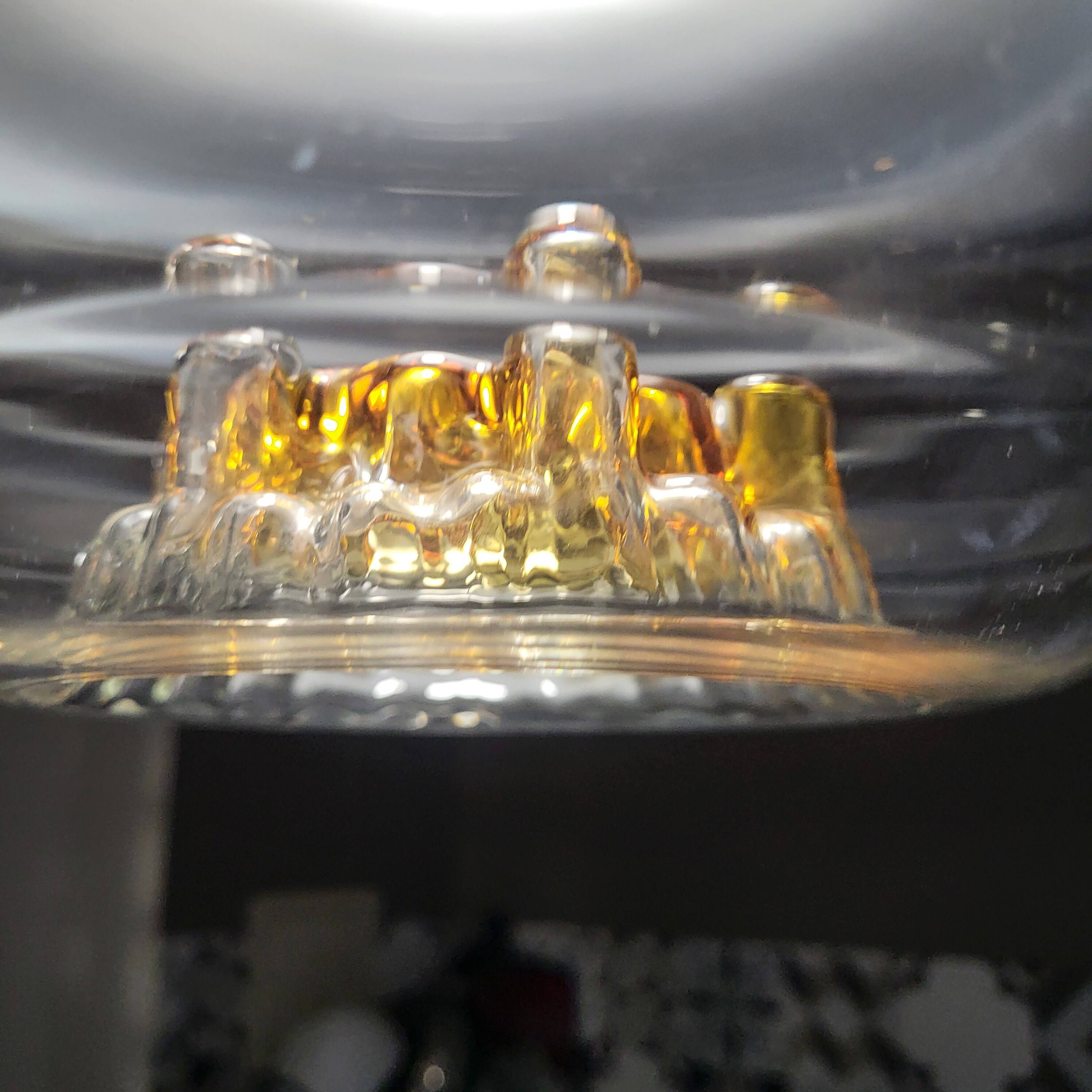 Murano glass mushroom pendant light by Mazzega Italy 1960.70