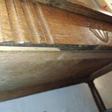 Wooden and marble dressing table