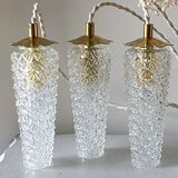 Waterfall pendant light 3 vintage tulips