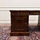 Large classic English Chesterfield partner desk